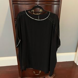 Capote Black and Silver Top XL